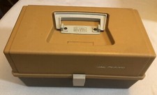 Vintage Plano Model Products 5030 Tackle Box USA MADE - Tan and Brown