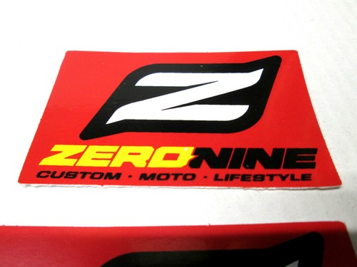 2-1/2 X 1-1/2" PR ZERONINE CUSTOM MOTO GRAPHICS BMX APPAREL VINYL STICKER DECALS - Bild 2 von 3