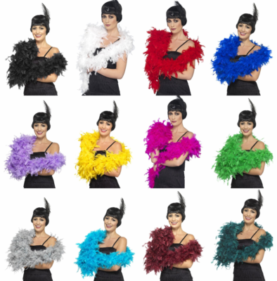 Boa En Plumes Blanc – 200 Cm – Accessoire Charleston Et Flapper – Idéal Pour Carnaval, Fêtes Costumées Et Mariages