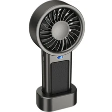 Solar Handheld & Desktop Fan - 5-Speed, 1200mAh, Portable Rechargeable Mini Fan