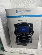 Singing Machine Karaoke Bluetooth CD G 5" Color Monitor W/Microphone STVG569BTBK