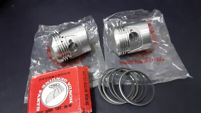 中原中セット Honda CB125 CB93 Piston & Ring SIZE 0.50 pair P/N 13103-216