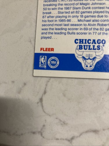 1987 Fleer Michael Jordan Sticker - Picture 10 of 10