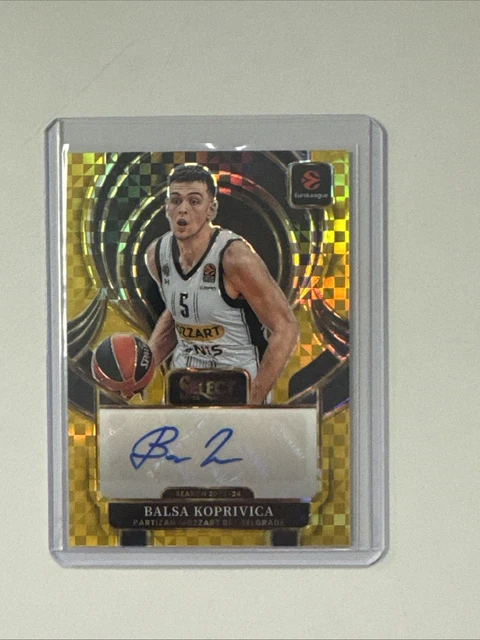 2025-26 Select Euroleague Balsa Koprivica Gold Prizm Auto /10
