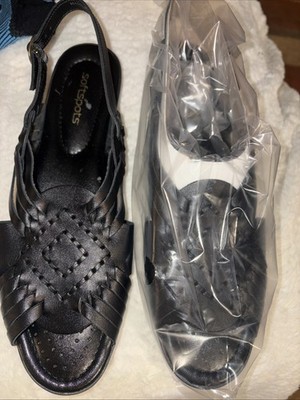 Brand New Softspots Women's Leather Sandals 11, Black
