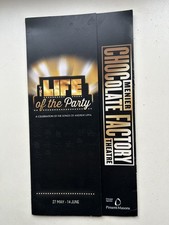 LIFE OF THE PARTY MENIER CHOCOLATE FACTORY Theatre Programme