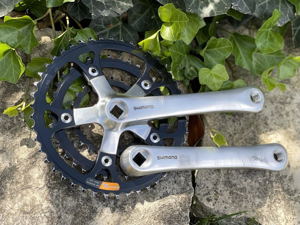 Bicycle Cranksets with Triple Chainrings 175 mm Crankarm for