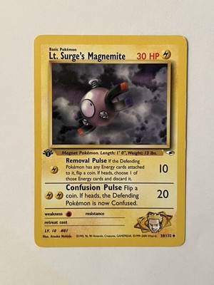 Lt. Surge's Magnemite 050/132 Gym Heroes Regular