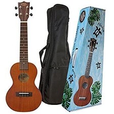  Used  KIWAYA Concert ukulele KCU-1 with soft case mahogany plywood, for