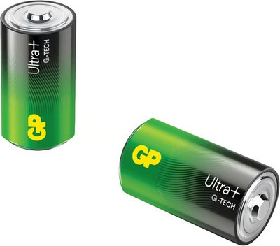 GP D-Mono-Batterie Alkaline Ultra Plus, 1,5 V, 2 Stück