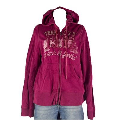 Chip & Pepper C7P Full Zip Hooded Sweatshirt Women's Medium Long Sleeve Hoodie