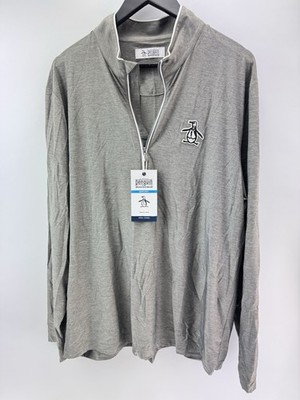 Original Penguin Golf Performance 1/4 Zip Earl Pullover leicht UK XL /28657