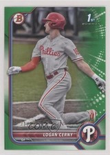 2022 Bowman Prospects Green Border 21/99 Logan Cerny #BP-120 n1u