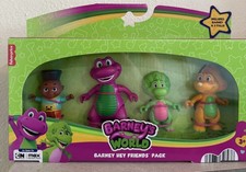 Barney Hey Friends Pack Fisher Price Barney's World Figures Toy