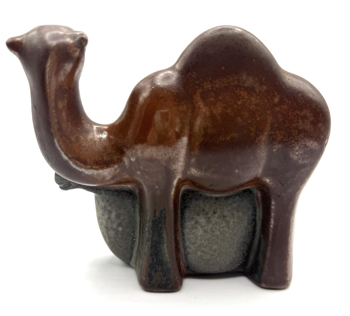 Lisa Larson Gustavsberg Dromedary Camel Couple Art Pottery Figurine Statue