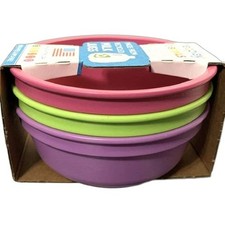 Re-Play TODDLER BOWLS 3-Pack 12-oz. Pink, Green Purple New with Tags