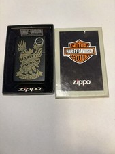 Zippo Windproof Lighter 49826 Harley Davidson Motorycycle Eagle Design USA Made