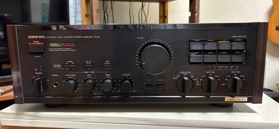 ONKYO Integra A-819XX Stereo Integrated Amplifier Black Vintage