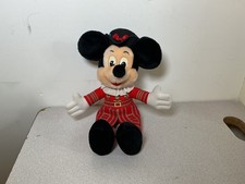 Walt Disney World DisneyLand Mickey Mouse Plush ER Uniform Stuffed Animal Vtg 15