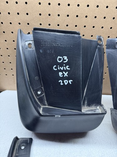 2003 HONDA CIVIC EX 2dr Front & Rear Mud Flap Splash Guard OEM - Picture 2 of 5