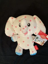 New Rudolph Misfit Toys Spotted Elephant Squeak Crinkle Dog Pet Toy, M-L Dogs