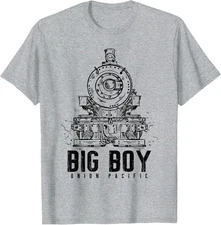 Big Boys Union Pacific Types of Trains Locomotives Apparel T-Shirt
