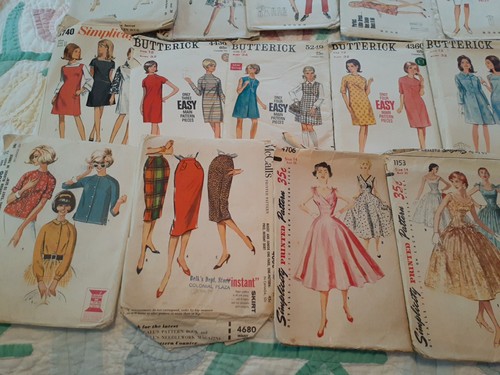 Lot Of 40 Vintage 40’s/50’s/60’s Cut & Uncut Sewing Patterns Simplicity McCall's - Picture 2 of 6