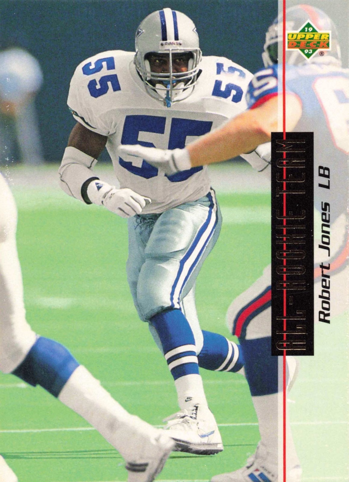 Robert Jones 1993 Upper Deck #44 All-Rookie Team Dallas Cowboys LB Football Card