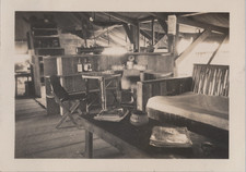 WW2 Era Photo Pacific War Tent Interior Field Office Operations Office