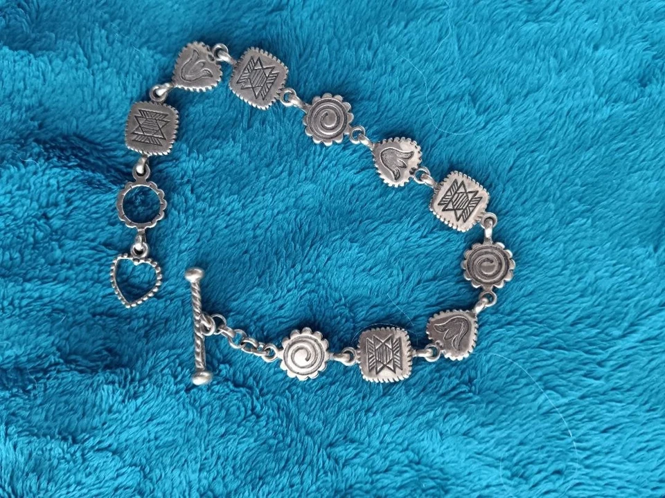 Pulsera Carolyn Pollack SS multi gema 7,5"... usada en muy buena condición/excelente Foto 3 de 4