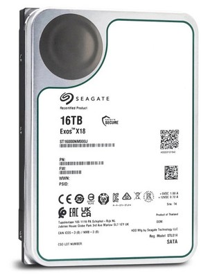 Hard Disk Drive Seagate Exos X18 ST16000NM000J 16TB 7200RPM SATA III _DAMAGED
