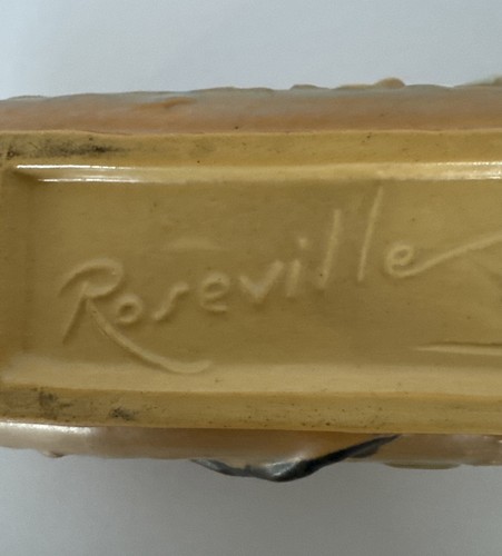 Roseville Magnolia Window Box Planter Orange Art Pottery 389-8" Vintage 1940’s - Picture 17 of 19