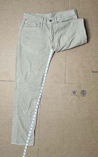 Levi's 511 Men's 32x32 Moleskin Jeans Slim Fit Beige Cotton Blend Beige - Picture 9 of 9