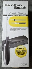 Hamilton Beach Classic Chrome Electric Knife with Case. NEW In BOX