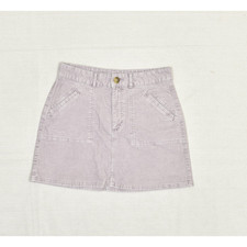 American Eagle Women's High Rise A Line Mini Skirt Cotton Purple Size 4 Corduroy