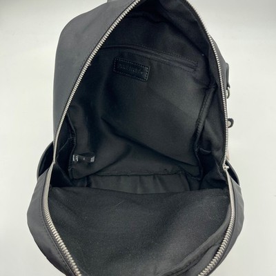Paul Frank Black Nylon Backpack W/ Monkey Charm and Three Pins Paul Frank Black Nylon Backpack W/ Monkey Charm and Three  main image 2