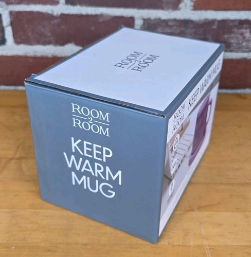 Room 2 Room Keep Warm Mug Set Purple Ceramic USB Coffee Cup 13.5fl.oz - Picture 4 of 6