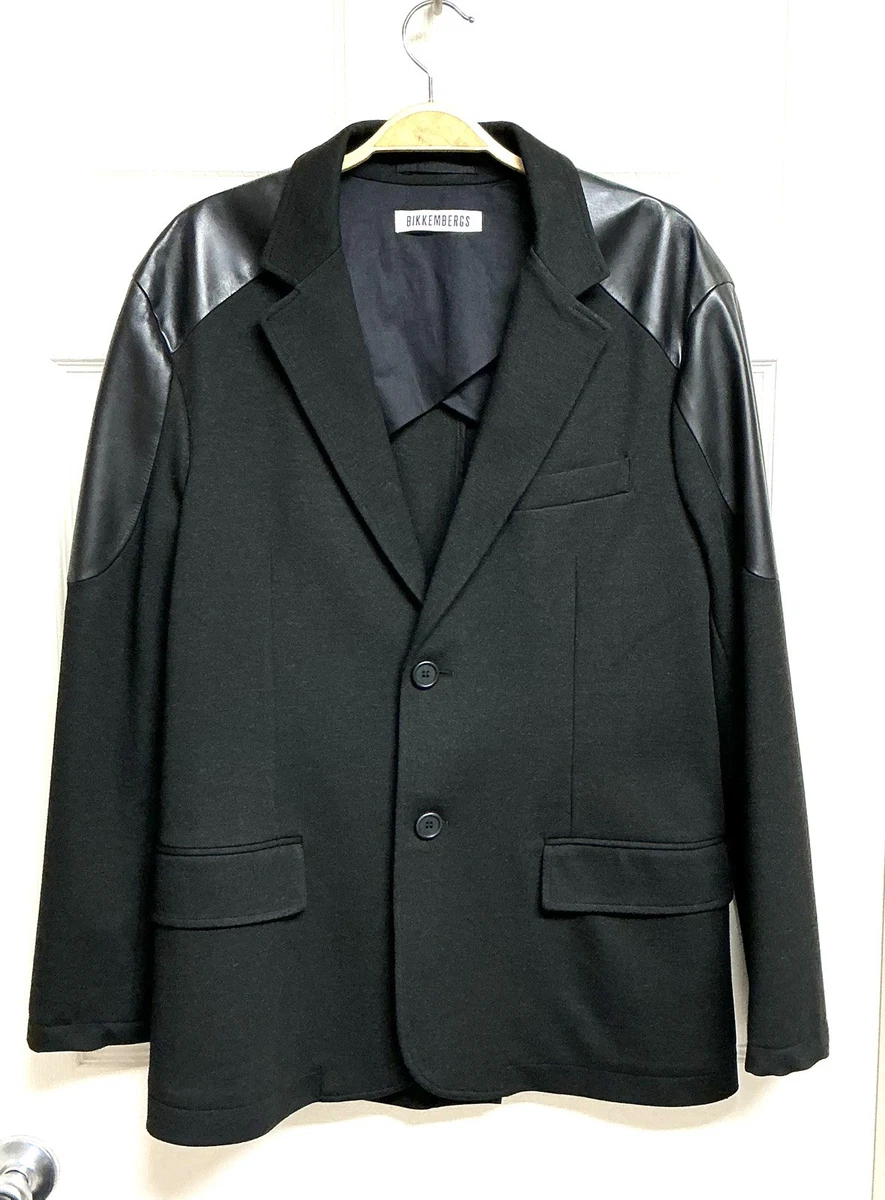 ジャケット・アウター DIRK BIKKEMBERGS HOMMES double jacket Vertical Rags - Dirk Bikkembergs Skewed Multi Zip Leather Racer