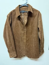 A.P.C. Brown Corduroy Long-Sleeve Shirt Brand New M JAPAN
