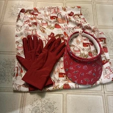red hat society lot Hat Scarf Gloves