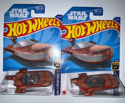 Lot Of 2 Hot Wheels Screen Time X-34 Landspeeder Star Wars New In Package 1:64