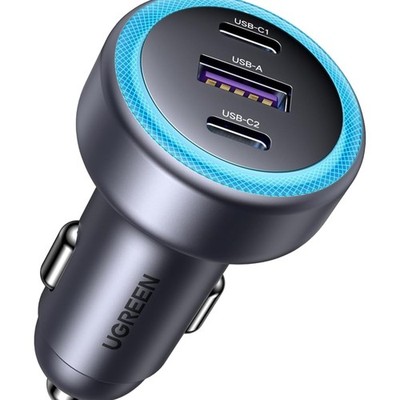 3-Ports Zigarettenanzünder USB C PD30W KFZ Ladegerät Adapter 12V Schnellladeg...