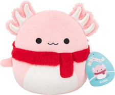 Squishmallows Archie the Pink Axolotl Christmas Scarf 20cm New with tags