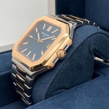 New Patek Philippe Cubitus 5821/1AR-001 Date 45 Steel Rose Gold Blue Watch 5