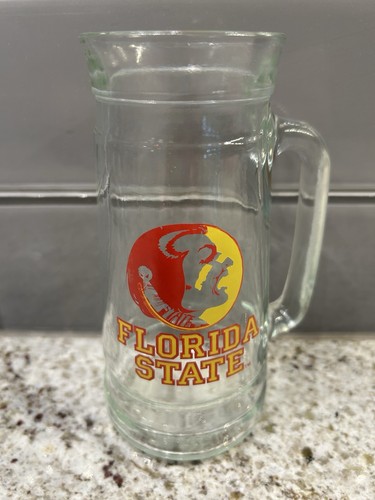 Vintage Florida State Seminoles, Mug O’ Nuts Dry Roasted Peanuts Glass