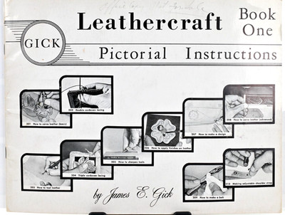 Vintage 1956 Gick Leathercraft Book One Pictorial Guide + Template