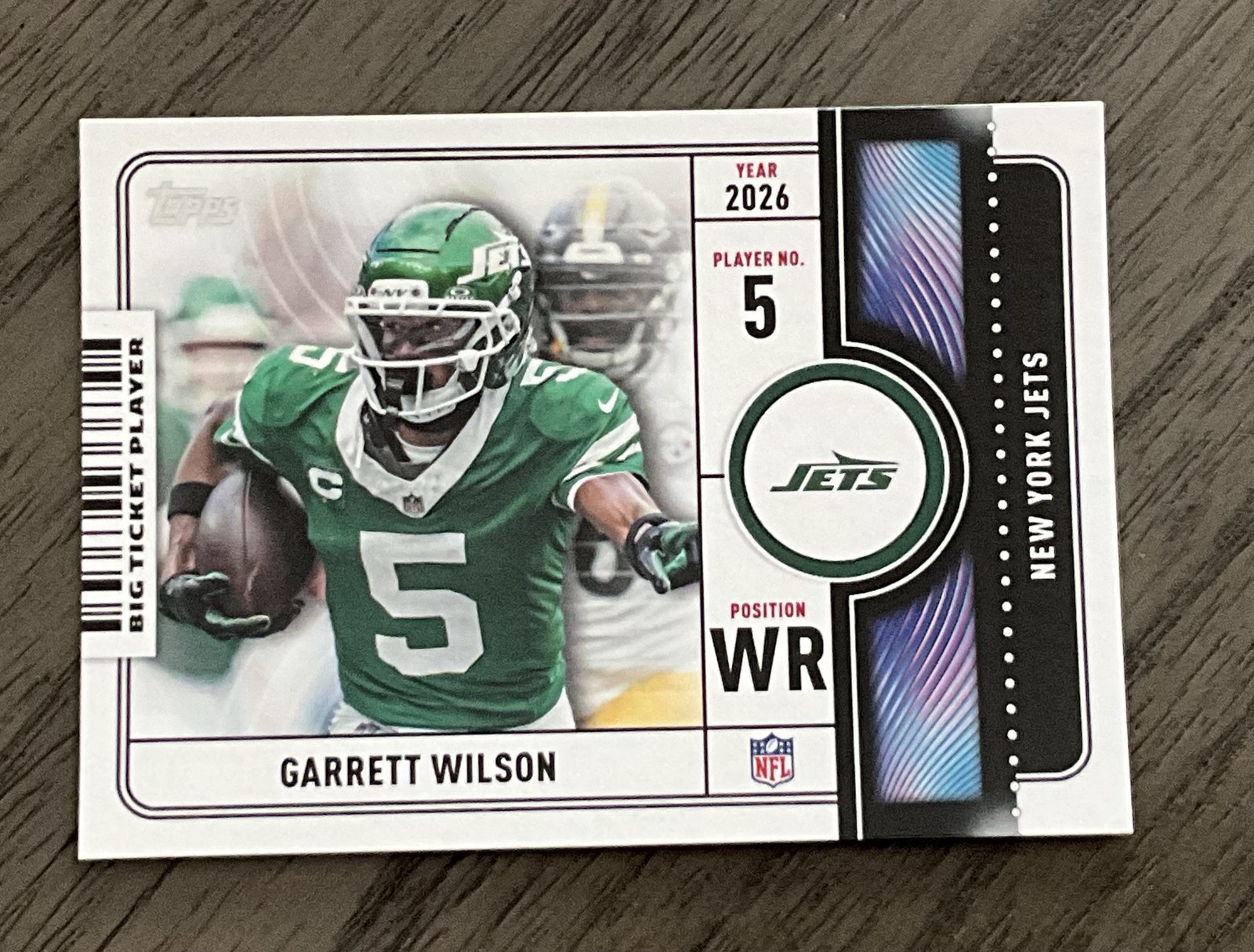 2026 Topps Flagship Garrett Wilson #BTP-21 Big Ticket Player New York Jets