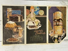 Original c1920 Ghirardelli’s Ground Chocolate San Francisco Recipe Booklet