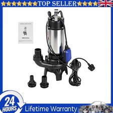 500L/MIN HEAVY DUTY W/ GRINDER SUBMERSIBLE SEWAGE PUMP EFFLUENT DIRTY WATER POND