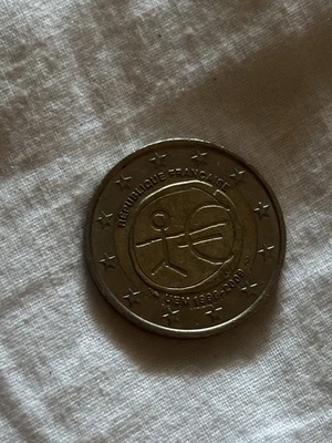 France Pièce 2 Euro UEM 1999-2009 République Française Monnaie 2€ - Photo 1/2